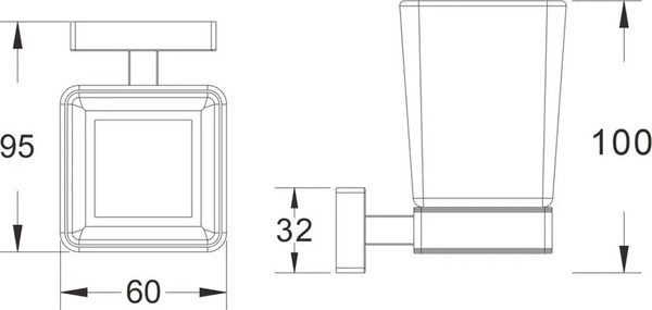 Изображение товара Стакан для зубной щетки и пасты Shevanik SG5612C (белый, с держателем)