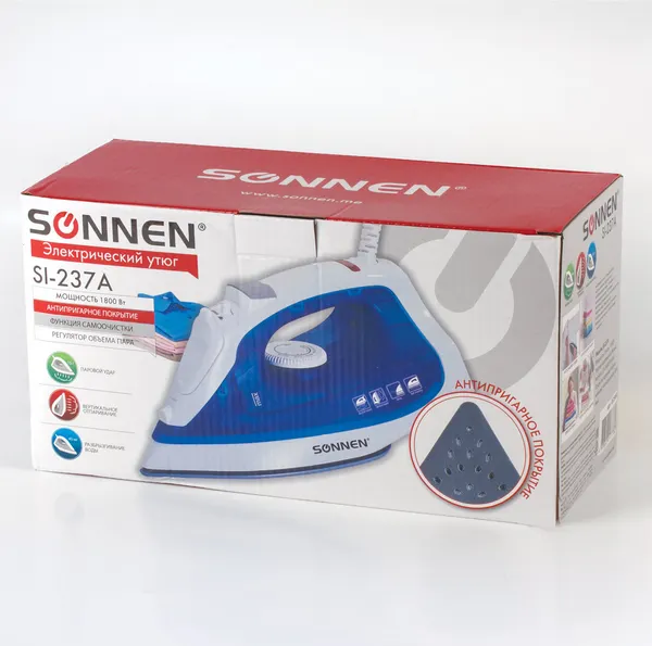 Изображение товара Утюг Sonnen SI-237A / 453504 (синий/белый)