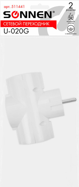 Изображение товара Электроразветвитель Sonnen U-030G / 511441