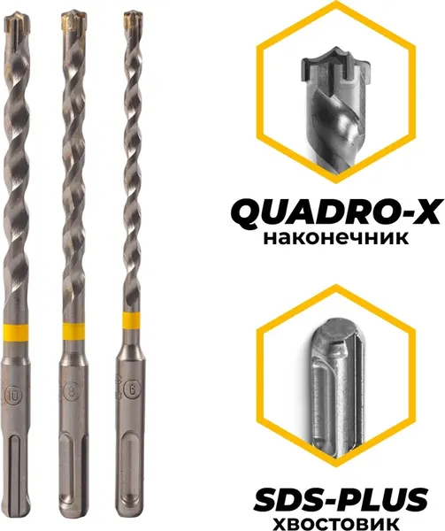 Изображение товара Набор буров Rage SDS-plus Furious / 567003