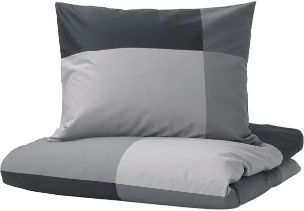 Изображение товара Пододеяльник с наволочками Ikea Brunkrissla / 305.645.83 (черный)