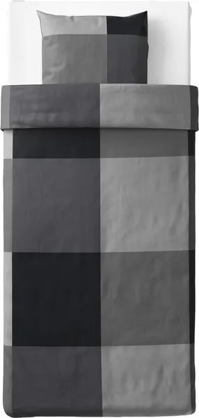 Изображение товара Пододеяльник с наволочками Ikea Brunkrissla / 305.645.83 (черный)