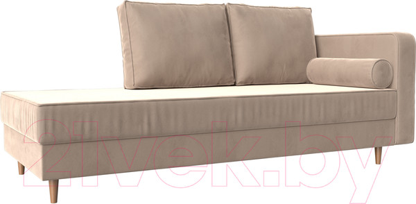 Изображение товара Тахта Лига Диванов Прайм правый / 100873 (велюр бежевый)