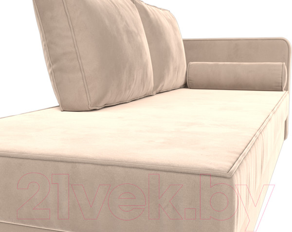 Изображение товара Тахта Лига Диванов Прайм правый / 100873 (велюр бежевый)