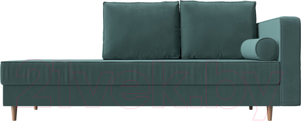 Изображение товара Тахта Лига Диванов Прайм правый / 100874 (велюр бирюзовый)