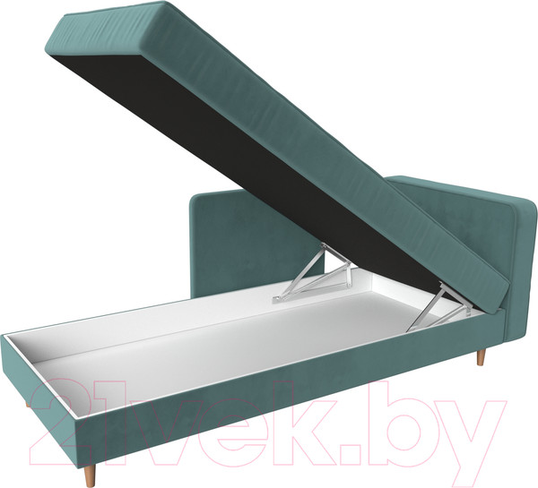 Изображение товара Тахта Лига Диванов Прайм правый / 100874 (велюр бирюзовый)