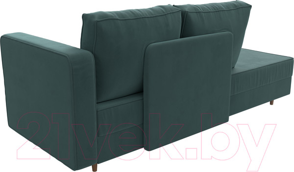 Изображение товара Тахта Лига Диванов Прайм правый / 100874 (велюр бирюзовый)