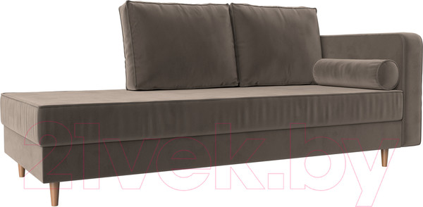 Изображение товара Тахта Лига Диванов Прайм правый / 100876 (велюр коричневый)