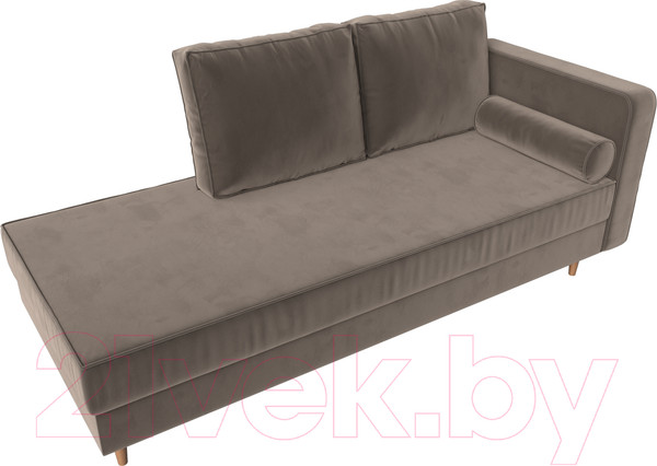 Изображение товара Тахта Лига Диванов Прайм правый / 100876 (велюр коричневый)