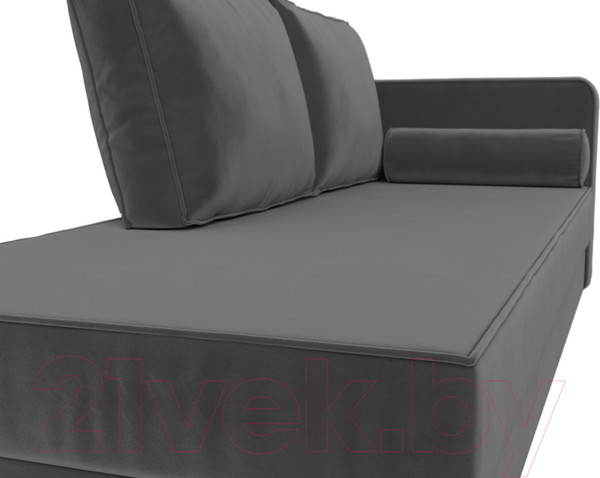 Изображение товара Тахта Лига Диванов Прайм правый / 100877 (велюр серый)