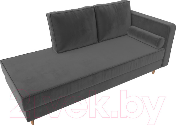 Изображение товара Тахта Лига Диванов Прайм правый / 100877 (велюр серый)