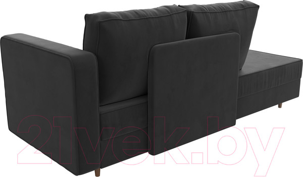 Изображение товара Тахта Лига Диванов Прайм правый / 100877 (велюр серый)