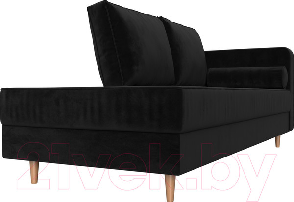 Изображение товара Тахта Лига Диванов Прайм правый / 100879 (велюр черный)
