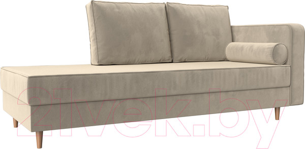 Изображение товара Тахта Лига Диванов Прайм правый / 100880 (микровельвет бежевый)