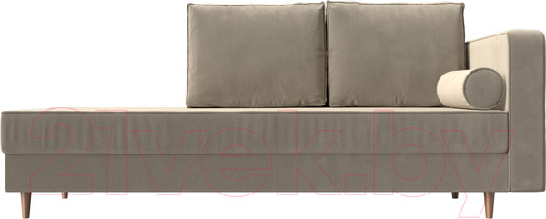 Изображение товара Тахта Лига Диванов Прайм правый / 100880 (микровельвет бежевый)