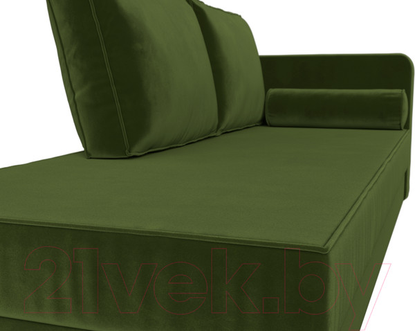 Изображение товара Тахта Лига Диванов Прайм правый / 100881 (микровельвет зеленый)
