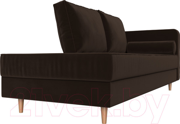 Изображение товара Тахта Лига Диванов Прайм правый / 100882 (микровельвет коричневый)