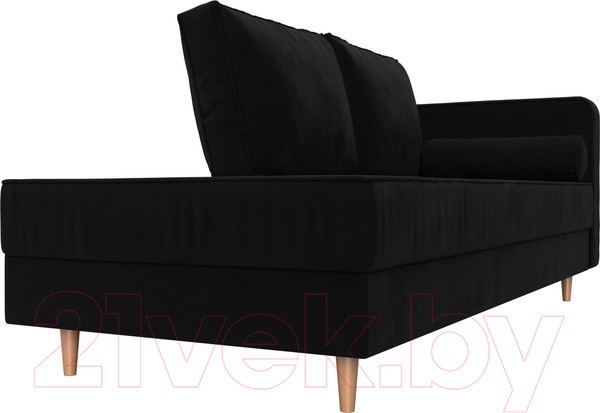 Изображение товара Тахта Лига Диванов Прайм правый / 100884 (микровельвет черный)