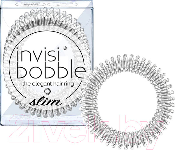 Изображение товара Набор резинок для волос Invisibobble Slim Chrome Sweet Chrome