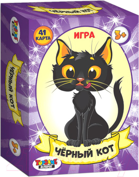Изображение товара Настольная игра Topgame Чёрный кот. 41 карточка / 01493