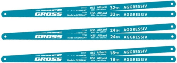 Изображение товара Набор полотен для ножовки Gross 77725