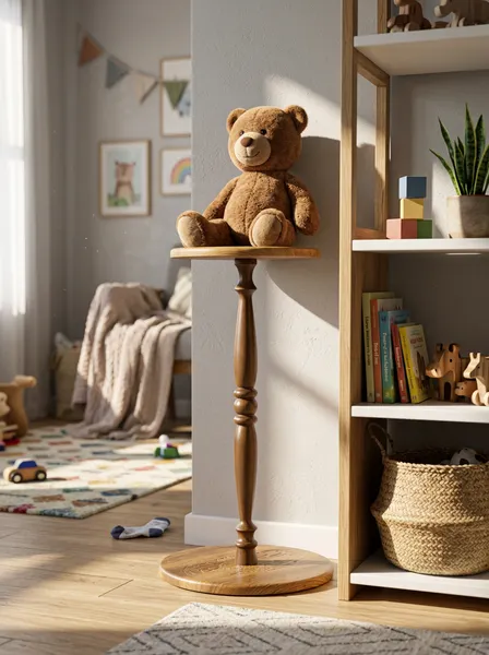 Изображение товара Стойка для цветов Мебелик Селена 1 (дуб вотан/вотан)