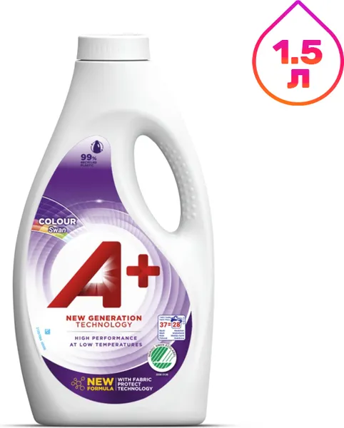 Изображение товара Гель для стирки A+ Color Для цветного белья (1.5л)