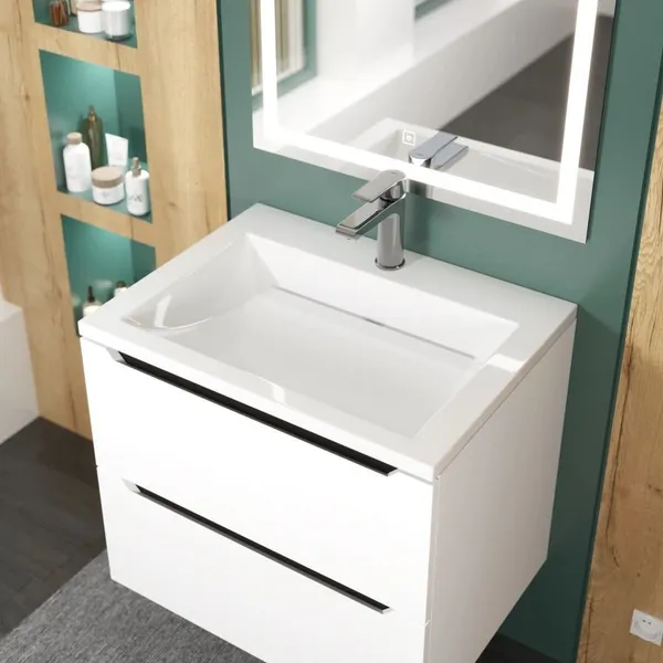 Изображение товара Умывальник Uperwood Infinity 60 (белый глянцевый)