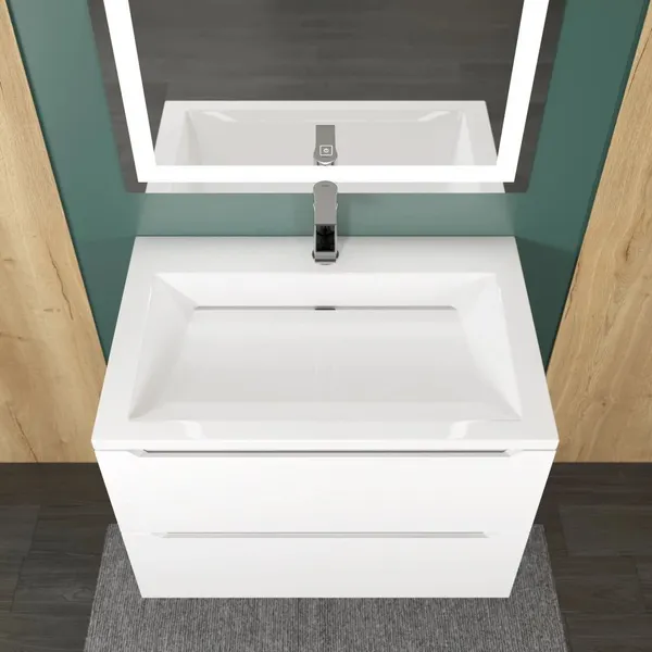 Изображение товара Умывальник Uperwood Infinity 70 (белый глянцевый)