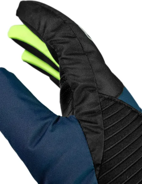 Изображение товара Перчатки лыжные Reusch Dan R-Tex XT / 6561213-7712 (р.5, Black/Dress Blue/Neon Green)