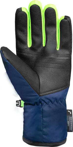 Изображение товара Перчатки лыжные Reusch Dan R-Tex XT / 6561213-7712 (р.6.5, Black/Dress Blue/Neon Green)