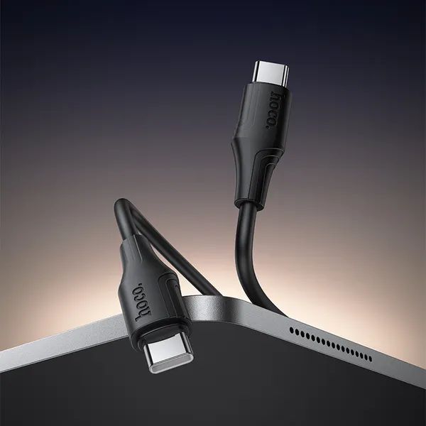 Изображение товара Кабель Hoco X124 Bien 60W USB-C to USB-C (черный)