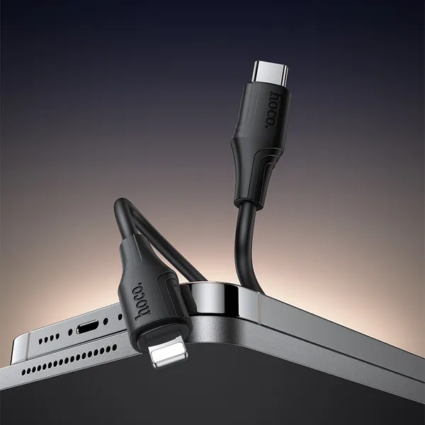 Изображение товара Кабель Hoco X124 Bien PD27W Lightning (черный)