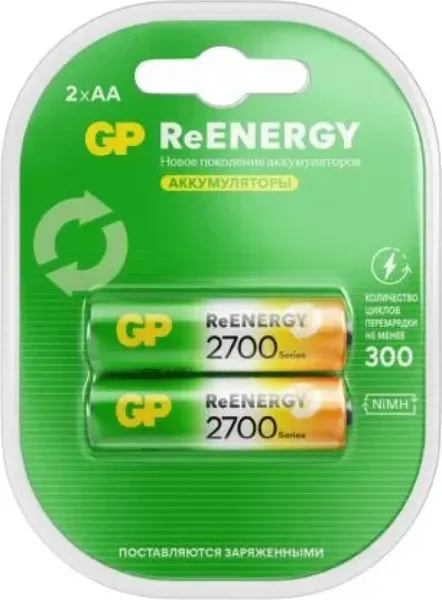 Изображение товара Комплект аккумуляторов GP Batteries GP270AAHCRGY-2CRCB2 (2шт)