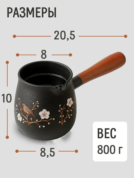 Изображение товара Турка для кофе Модифай T2CK4205F (550мл, черный)