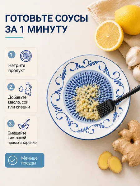 Изображение товара Тарелка-терка Модифай T3H52PL01 (белый)