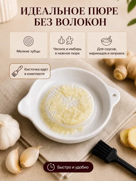 Изображение товара Тарелка-терка Модифай T3H52PL02 (белый)
