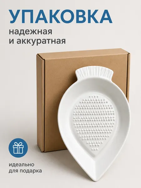 Изображение товара Тарелка-терка Модифай T3H52PL03 (белый глянец)