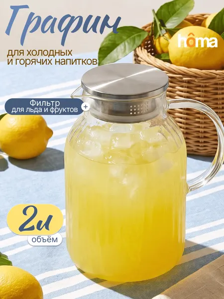 Изображение товара Графин Homa GRF-S-1900 (прозрачный)