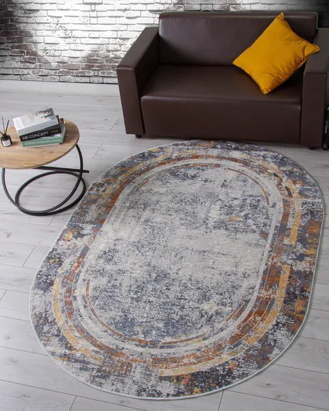 Изображение товара Ковер Merinos Zumma F258-OVAL-ORANGE (2x4)