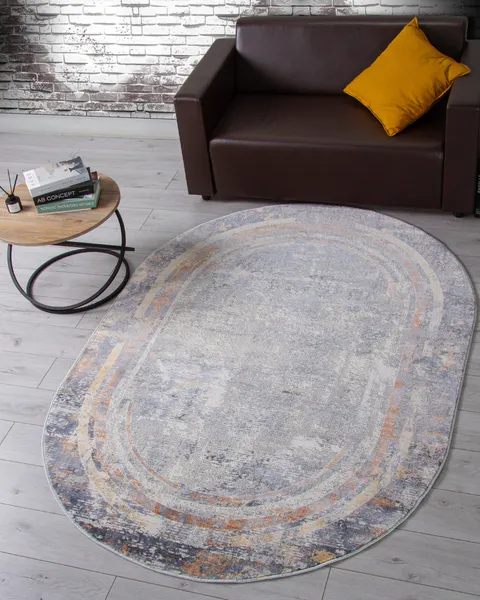 Изображение товара Ковер Merinos Zumma F258-OVAL-ORANGE (2.4x3.4)