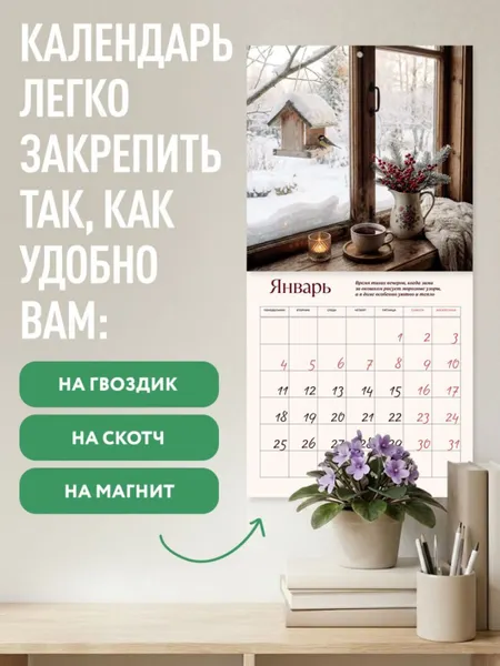 Изображение товара Календарь настенный Эксмо Календарь хорошего настроения. 2027 год (9785042407871)