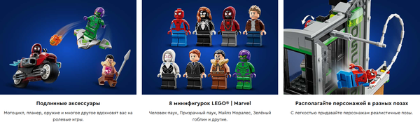 Изображение товара Конструктор Lego Marvel Человек-паук против Озкорп 76324
