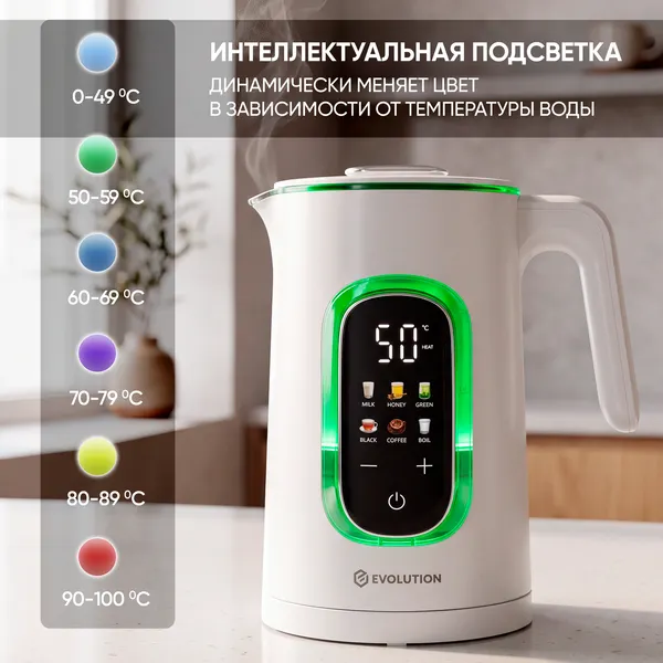 Изображение товара Электрочайник Evolution Airo G500 Colortouch