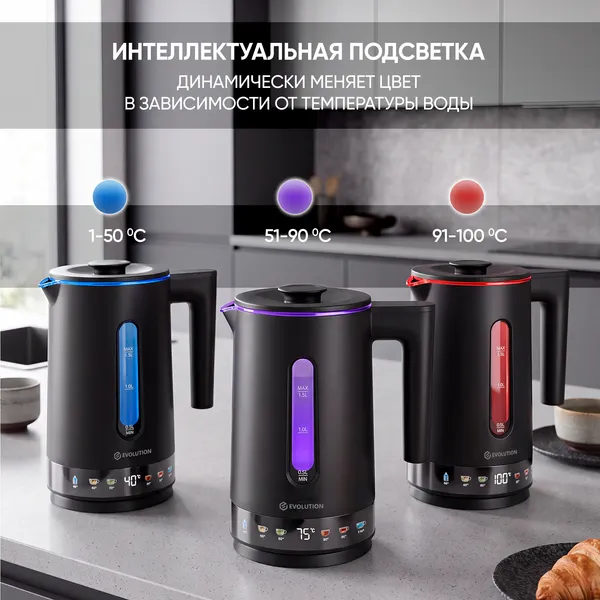 Изображение товара Электрочайник Evolution Airo G501 Colortouch