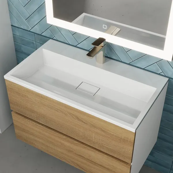 Изображение товара Умывальник Uperwood Barsa 80 (белый глянцевый)