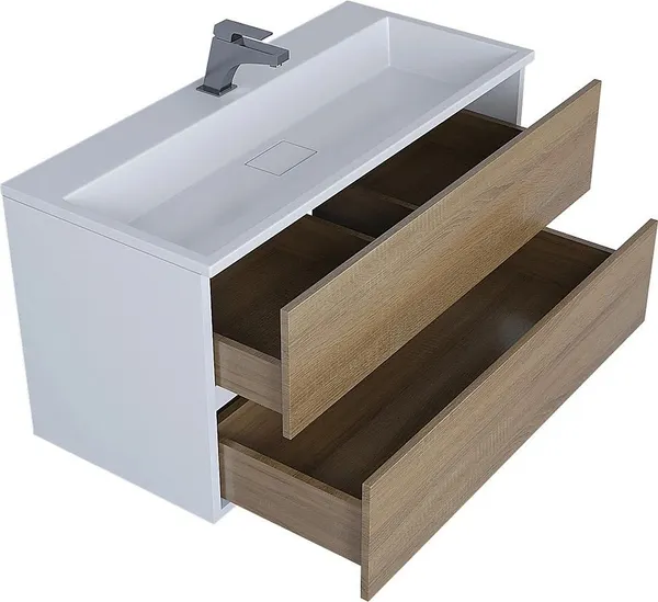 Изображение товара Умывальник Uperwood Barsa 100 (белый глянцевый)