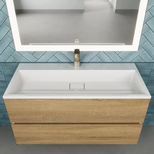 Изображение товара Умывальник Uperwood Barsa 100 (белый глянцевый)