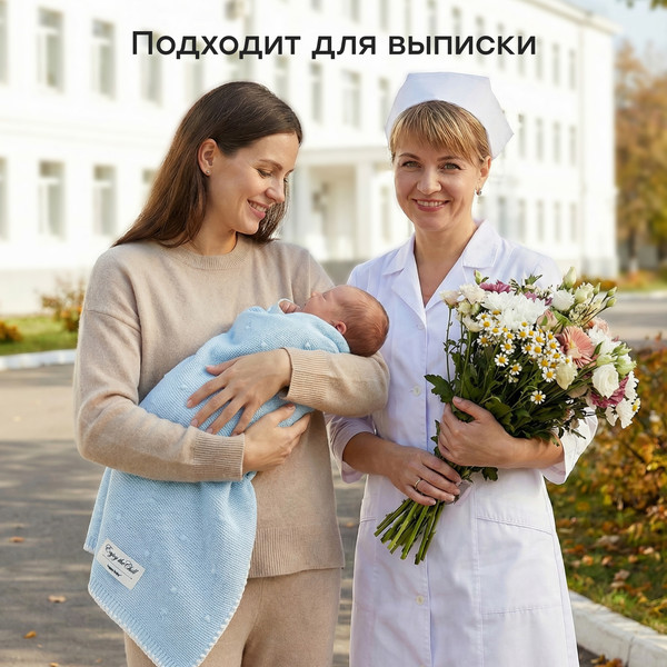 Изображение товара Плед для малышей Happy Baby 87570 (светло-голубой )