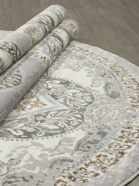 Изображение товара Ковер Merinos Palermo F290-OVAL-GRAY-GREEN (2.4x3.4)